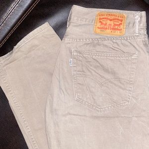 Tan Levi pants
